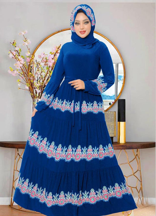 Hijab dress 025 blue from Lebsi 