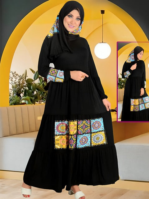 Hijab dress 022 black from Lebsi