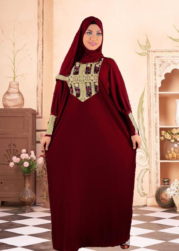 راقي فري سايز 469 نبيتي من لبسي - لبسي LEBSY - متجر ملابس – MSY GALLERY