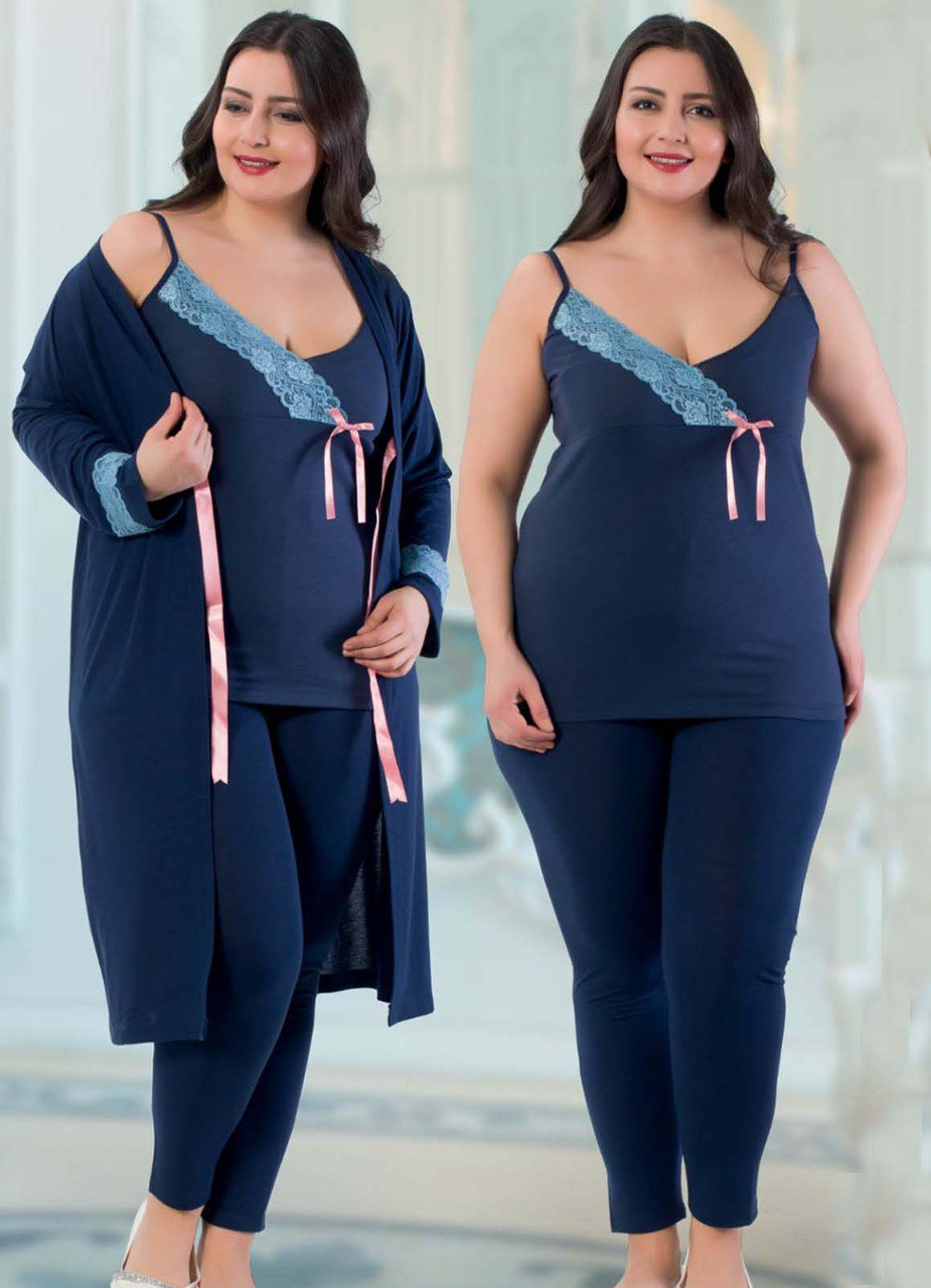 Pajamas for women, 3 pieces, code 24438, Turkish, from Lipsy 