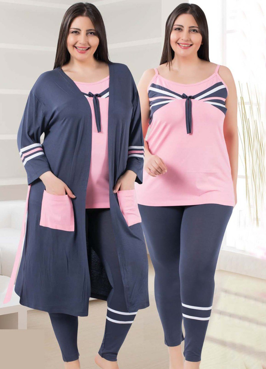 Pajamas for women, 3 pieces, code 21804, Turkish, from Lipsy