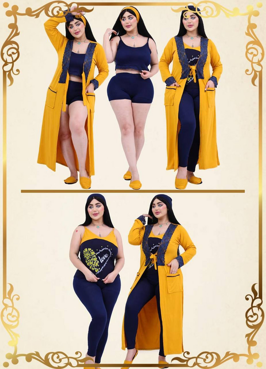 Pajamas 8 pieces yellow for women summer 9003 from Lipsy 